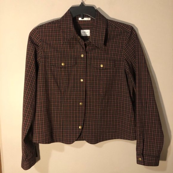 Emma James Plaid “Shacket” Jacket Sz Lg - Picture 2 of 6